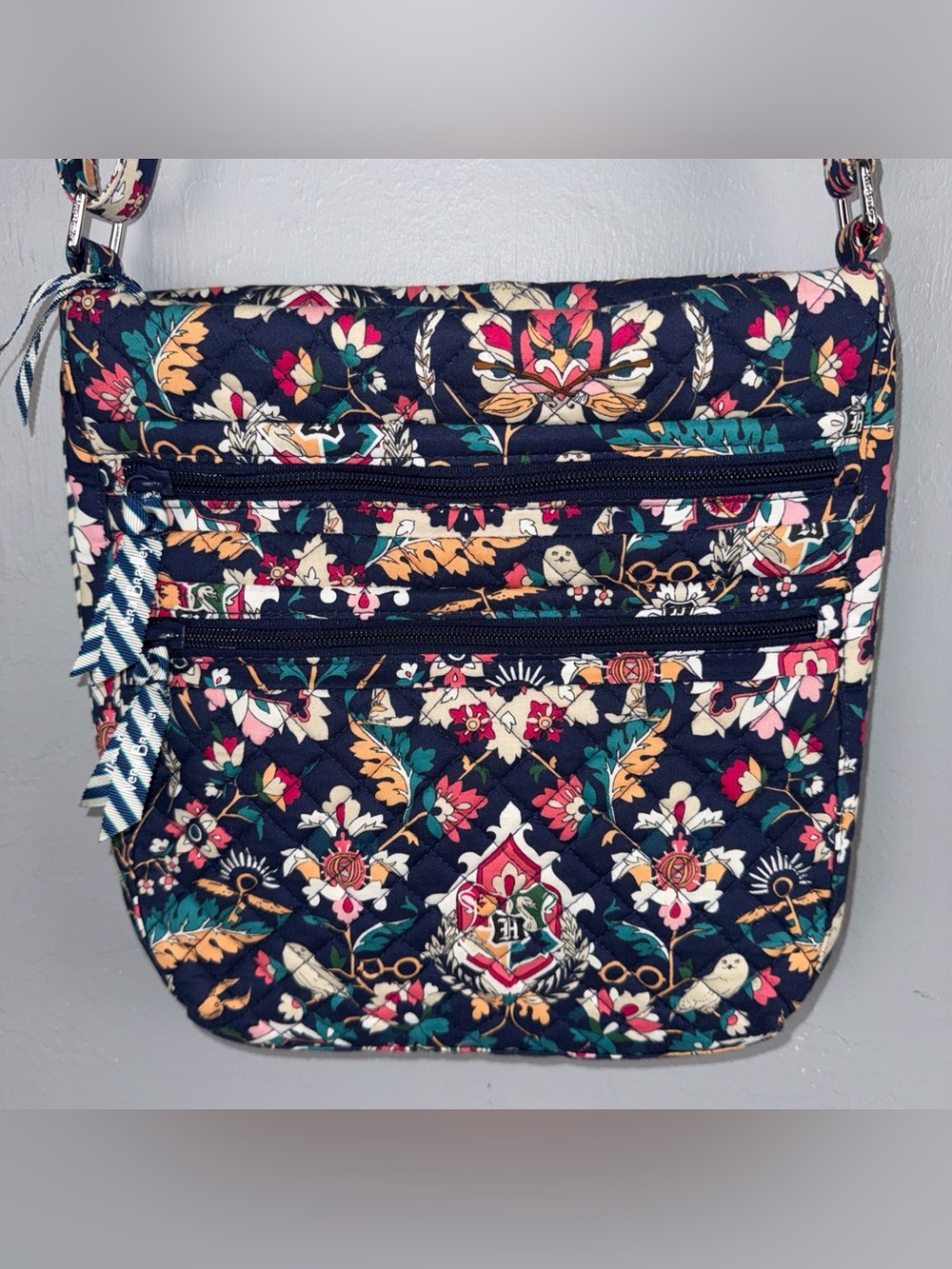 Vera Bradley HARRY POTTER Home To HogWarts Triple Zip Hipster Crossbody Bag